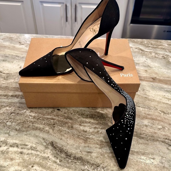 Christian Louboutin Strass Helmoon d’Orsay Pumps – Size 38 – Vintage 2004 - Picture 3 of 8